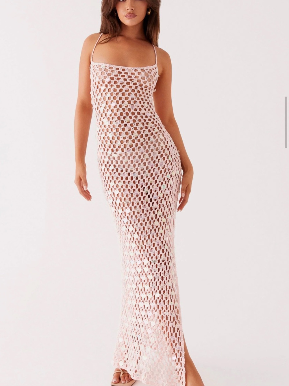 Crochet Maxi Dress - Peppermayo